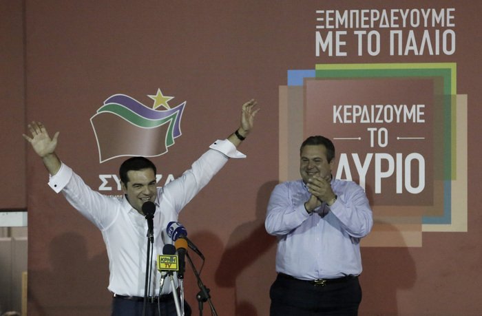 Νέα κυβέρνηση ΣΥΡΙΖΑ -ΑΝΕΛ ανήγγειλε ο Αλέξης Τσίπρας
