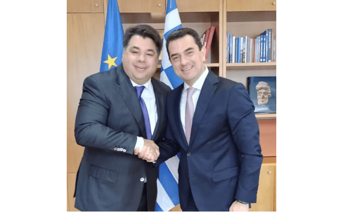 Υπουργείο Περιβάλλοντος: Συνάντηση του Υπουργού Περιβάλλοντος και Ενέργειας, Κώστα Σκρέκα, με τον πρέσβη των ΗΠΑ στην Ελλάδα, Τζορτζ Τσούνη