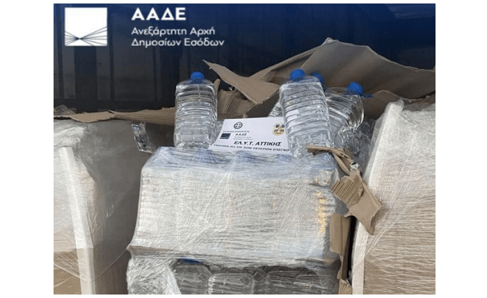 ΑΑΔΕ: Κατάσχεση 21,6 τόνων λαθραίας αιθυλικής αλκοόλης για νόθευση ποτών - Πάνω από €667.000,00 ευρώ οι διαφυγόντες δασμοί και φόροι