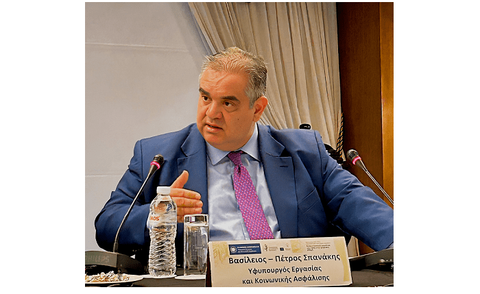 Υπουργείο Εργασίας: Συμμετοχή Σπανάκη στην εκδήλωση «Ευκαιρίες, κίνδυνοι και προκλήσεις για την Υγεία και την Ασφάλεια στην ψηφιακή εποχή